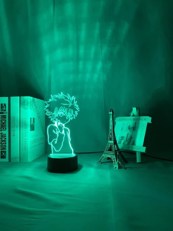 Hunter X Hunter 3D Illusion Natlampe Smart Touch, Ideel Gave til Hjemindretning Børn