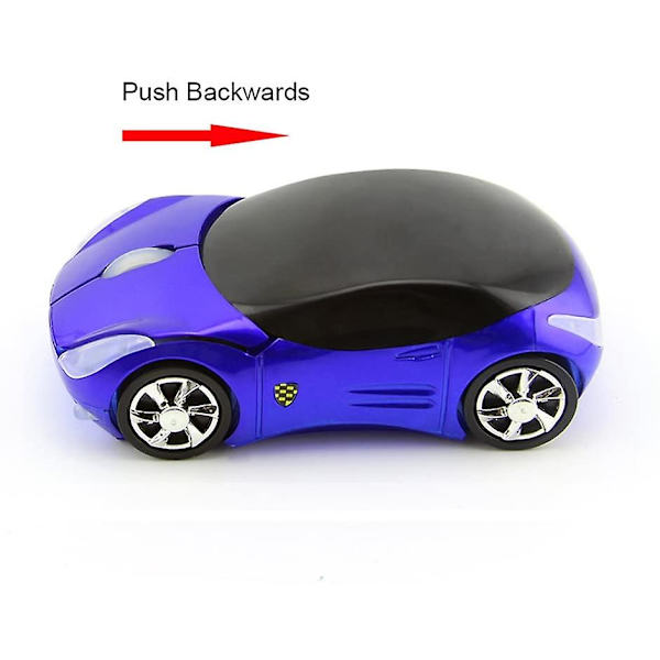 2.4ghz trådlös mus cool 3d sportbil form ergonomisk opti