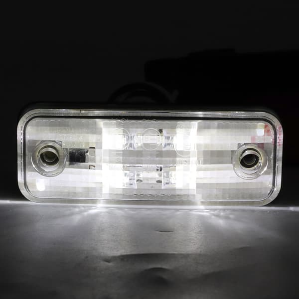 Universal 4 LED Super Lys Lastbil LED Sidemarkerlys Blinklys (Hvid)