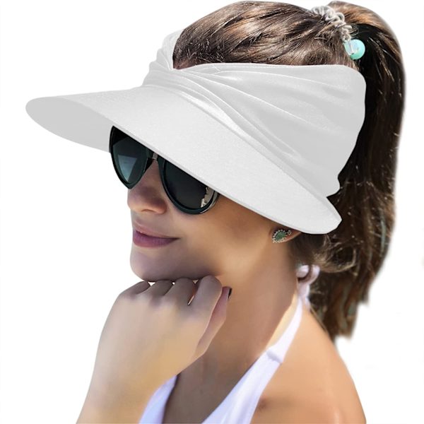 Dam solhatt med bred brätte sommar UPF 50+ UV-skydd A