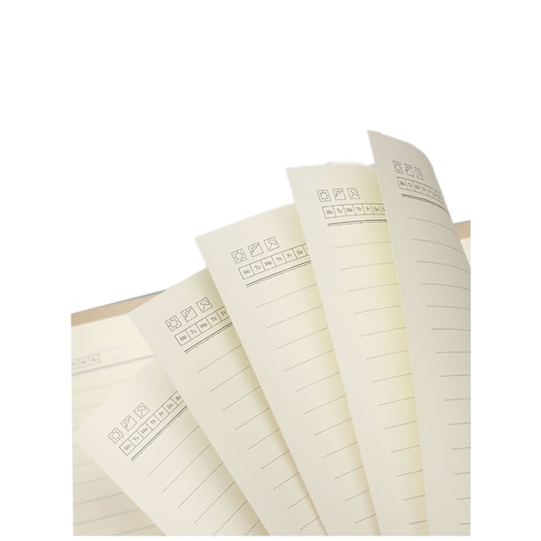 Tri-Fold Metal Buckle Loose-Leaf Notebook Business Office T
