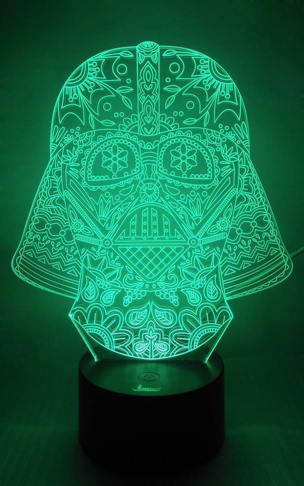 Darth Vader 3D Natlys LED Illusion Lampe Sengelampe Bordlampe