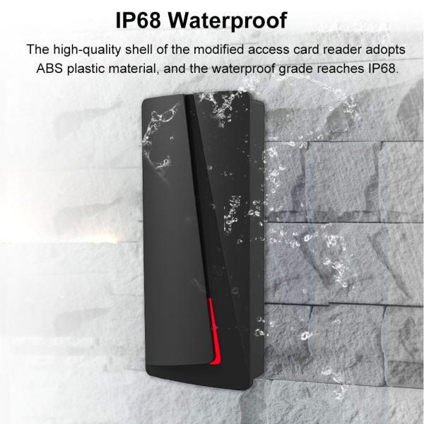 IP68 Vattentät Smart Proximity Access Control Kortläsare Wiegand26/34ID