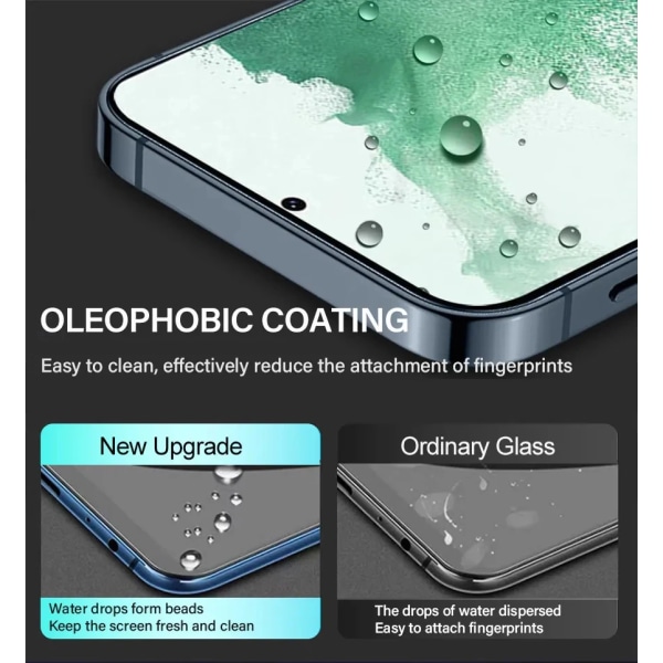 2PCS Härdat Glas För Samsung Galaxy S22 Plus Skärmskydd