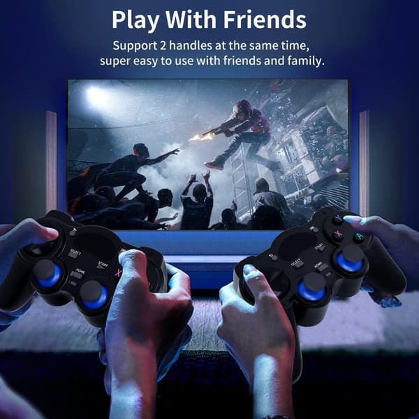 USB 2.4G trådløs spillkontroller 2-pakning for PC/bærbar datamaskin (Windows XP/7/8/10)/ Android / PS3 & Steam Joystick Gamepad for pc Games Controller C