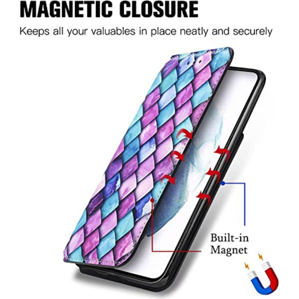 Kompatibel med Samsung Galaxy S21Plus Fodral Girly Lyx, W