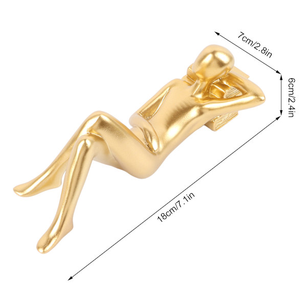 Tænker Skulptur Moderne Abstrakt Tænker Statue Gangbord Stue Harpiks Læser Stil Ornament Læser A
