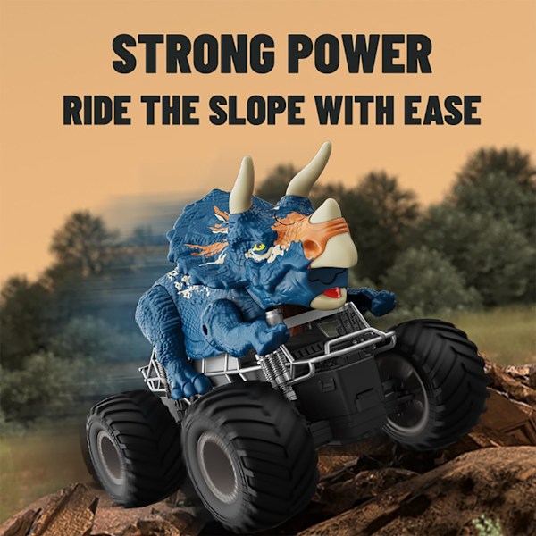 Fjärrkontrollbil, RC-lastbil för småbarn med lampor, ljud, spray, elektrisk 2,4 GHz hobby RC-bil leksaker födelsedagspresent för pojkar flicka