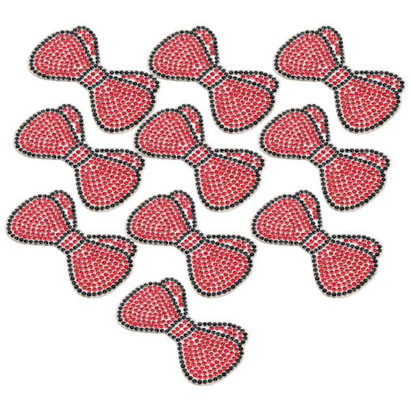 10 stk. Rhinestone-patch, stryg på krystalapplikation, tegneseriedekoration til DIY-håndværkssløjfe