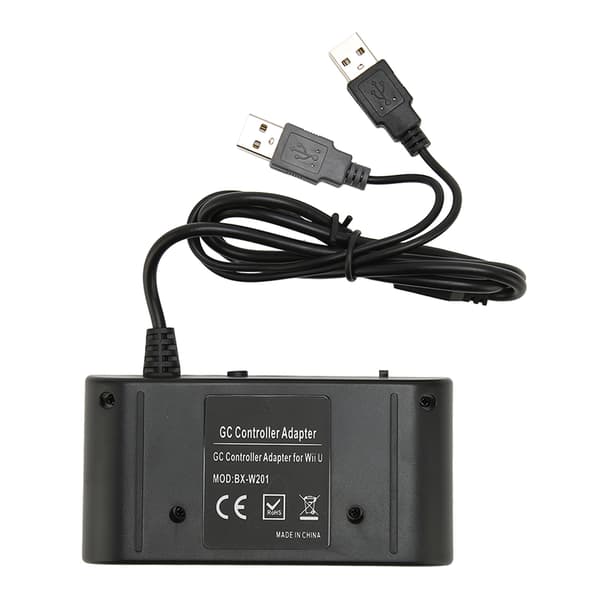 GC Controller Adapter 4 Porte 3 in 1 Game Controller Adapter med Turobo Funktion til Switch til Wii U PC