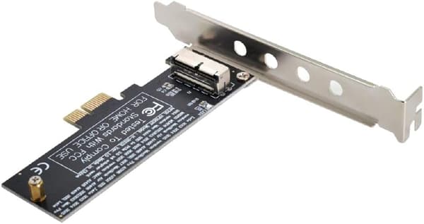 PCI Express PCI-E 1X til 12+16Pin 2013-2017 Mac Pro Air SSD Konverterkort til A1493 A1502 A1465 A1466