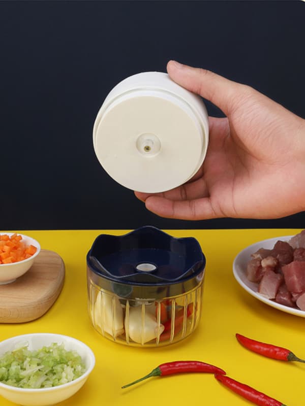 Elektrisk Hvidløgshakker Mini, Hvidløgsmoser Knuser, Lille Madprocessor (250ML)