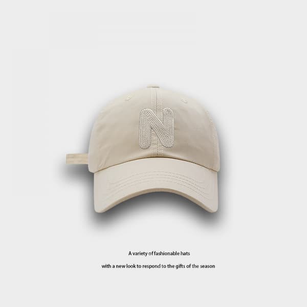 Hatt Bokstav Brodert Justerbar Baseballcaps Red
