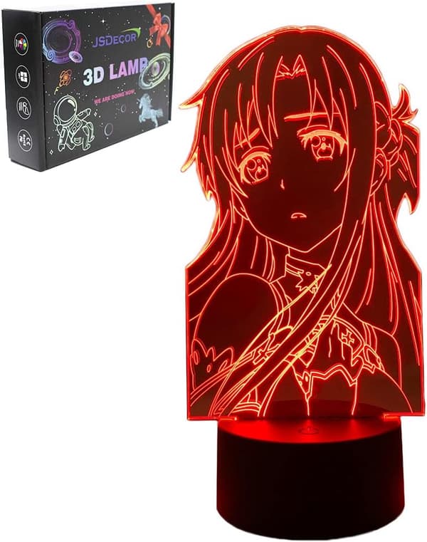SAO Anime Figur LED Lys Søte Gutter & Jenter Julebursdag