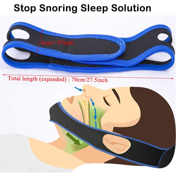 1 pakke Anti-snorking utstyr, Forebygge dislokerte kjevebøyler, Komfortabel snorkereduserende beroligende Anti-snorking enhet, Natt søvnhjelpemidler for menn a