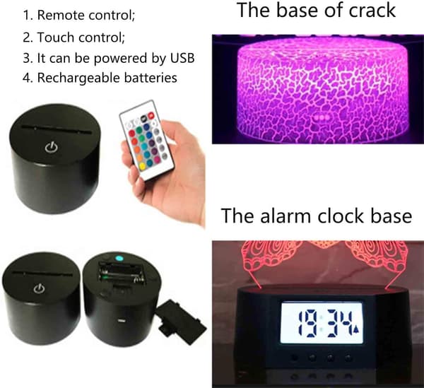 3D Illusjonslampe Five Night Game Gaver Leker Dekor LED Natt