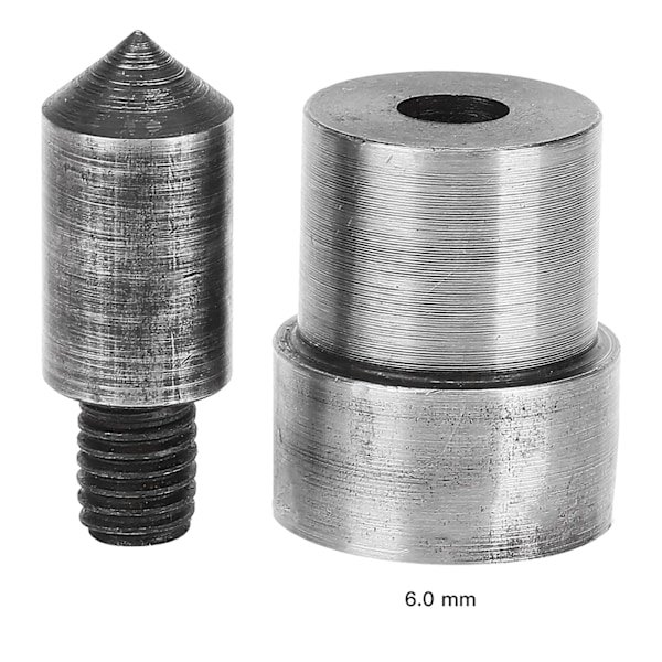 2 kpl 1,5-16 mm 45# teräsreikäleikkuri ontto reikäleikkuri nahkavyön reikätyökalu (6 mm)