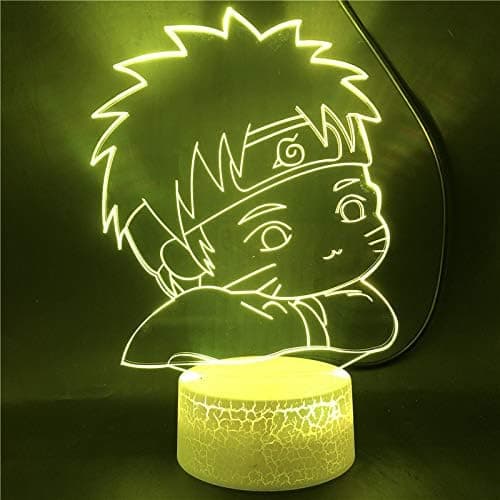Naruto Kakashi Uchiha Sasuke 3D Illusion Natlampe Sm