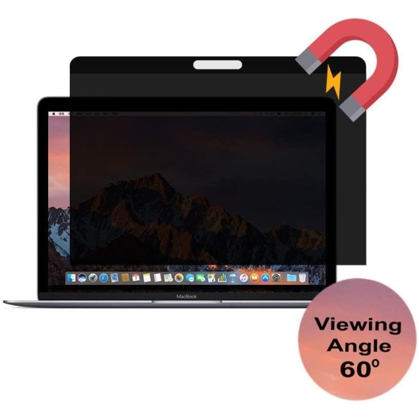 GeckoCare Easy On/Off Magnetic Privacy Screen Filter, Kompatibel med MacBook Pro 14 tommer, Personvernfilter og Anti-refleksbeskyttelse