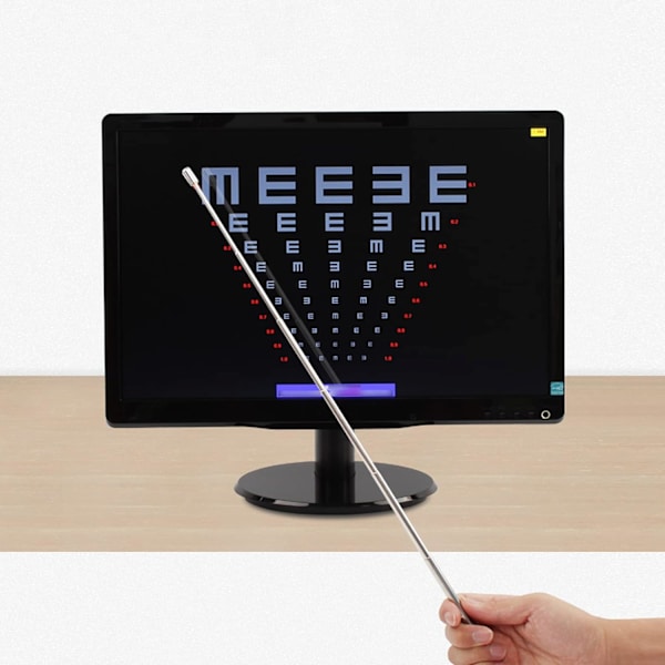 Pocket Pointer Presentation Pointer 2 i 1 Kulspetspenna Pointer för Optometri Rostfritt Stål Utdragbar Teleskopisk Retraktil Pointer för Lärare