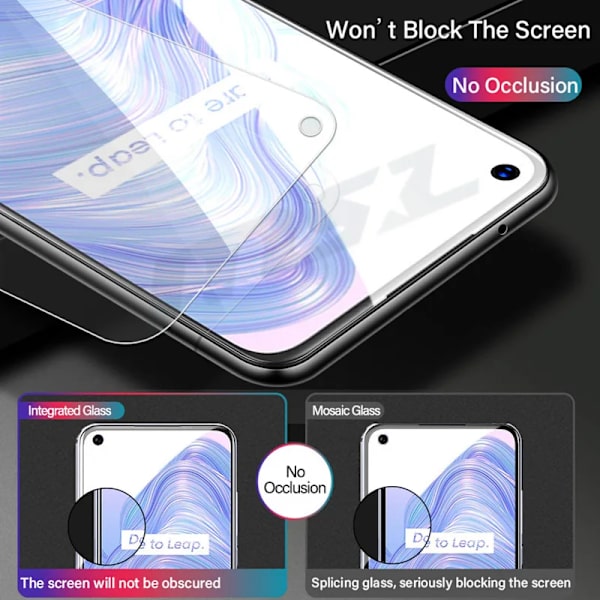 3 st härdat glas för Realme 10 4G skärmskydd