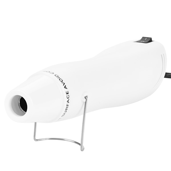 300W Varmepistol Elektrisk Værktøj Varmeluftpistol Polymer Ler DIY Værktøj   Hvid