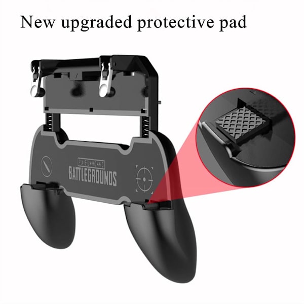 Mobiilipeliohjain PUBG Mobile Controller L1R1 Mobiilipelilaukaisin Joystick Gamepad iOS- ja Android-puhelimeen (W10-päivitys) W10 Update