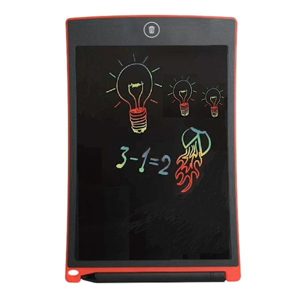 8,5 tommers LCD skrivebrett Pad håndskrift Doodle E-Writer Board DIY tegneverktøy Rød