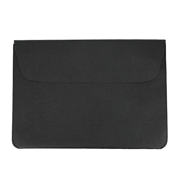Laptop Sleeve Case Soft PU Læder Computer Beskyttende Håndtaske med Krog og Loop Fastener12in