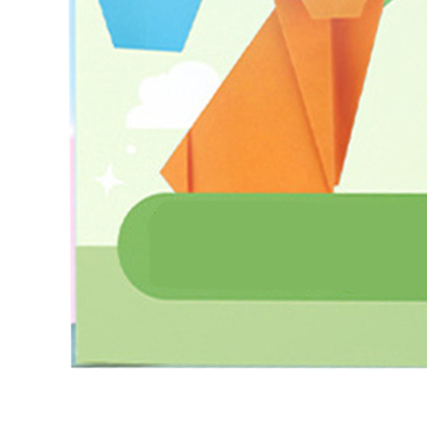 100 ark Origami-papper Flerfärgat DIY Roligt Cartoon Djur Färgglatt Papper för Förskola Hem