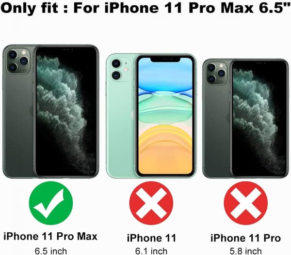 Kompatibel med iPhone 11 Pro Max Cover Laser Bling Glitter