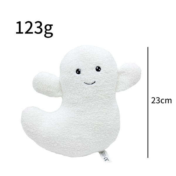 2024 Ny Halloween Spöke Leksak Plysch Plyschdocka, Mjukt Stoppat Djurdocka för Barn, Bra Födelsedag Jul Halloween Val för Pojkar Flickor White Ghost