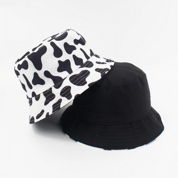 Unisex Zebra Mönster Tryck Hink-Hat Dubbelsidig Slitage Rever
