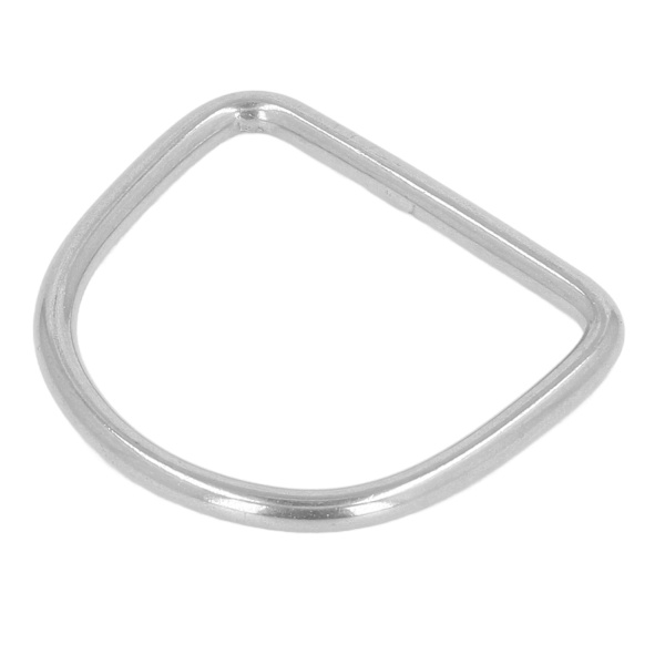 10 stk D-ringspenner i 316 rustfritt stål, halvsirkelformede D-formede ringer for rigging av kajakk til sjøs 30x27x4MM