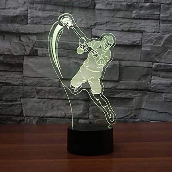 Mode Gave 3D Natlamper Lacrosse Spiller Touch Bord Des