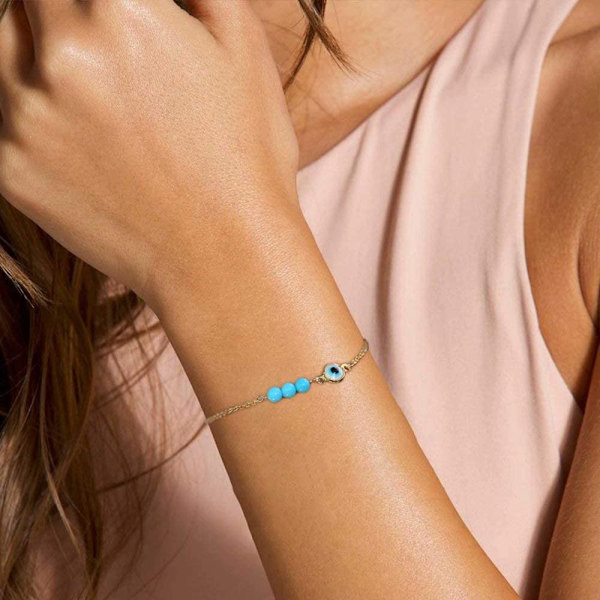 Wekity Delikat Guld Armband för Kvinnor, Justerbart Skiktat Armband