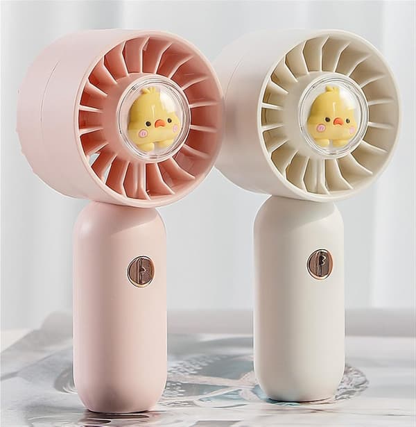 Trådløs opladning håndholdt ventilator USB Hjem Bærbar Skrivebords Mini Ventilator