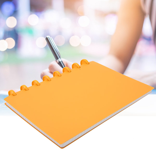 A5 Svamphål Binder Påfyllningsbar Skrivpapper Anteckningsbok Kontor Skola Material (Orange Point)