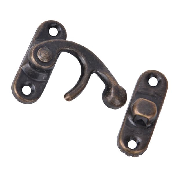 30 st Hasp Hook Retro Style Järn Spänne Hook Hasp för Smycken Presentaskar 3,2 x 2,8 cm Brons Höger Spänne Hook Hasp