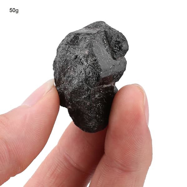 2cm Naturlig Sort Kvarts Krystal Turmalin Rå Sten Mineral Helbredende Sten