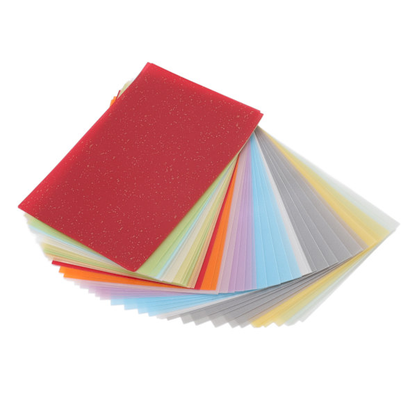 50 st färgat svavelsyrapapper 15x10cm rent papper hög styrka gummistämpelöverföringspapper för tryckning