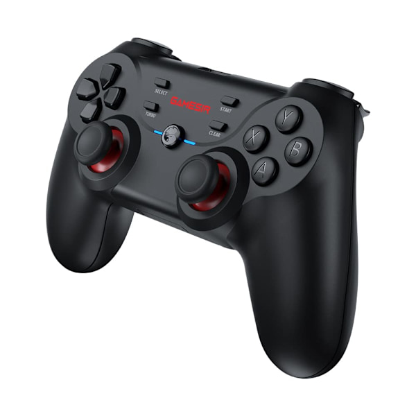 T3s trådlös spelkontroll, PC-kontroll för Windows 7/8/10/11/Android/iPhone/Switch, spelkontroll joystick med dubbla vibrationer, Bluetooth Ga GaneSir T3s（Black）