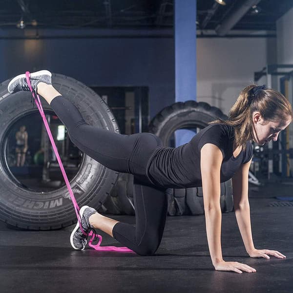 7 Ring Stretch Modstandstræningselastik - Miracle Miles Elastik til Yoga, Udstrækning, Fysioterapi & Hjemmetræning
