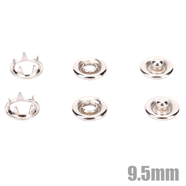 50 stk hule knapper miljøvennlige giftfrie baby knapper klestilbehør (9,5 mm)