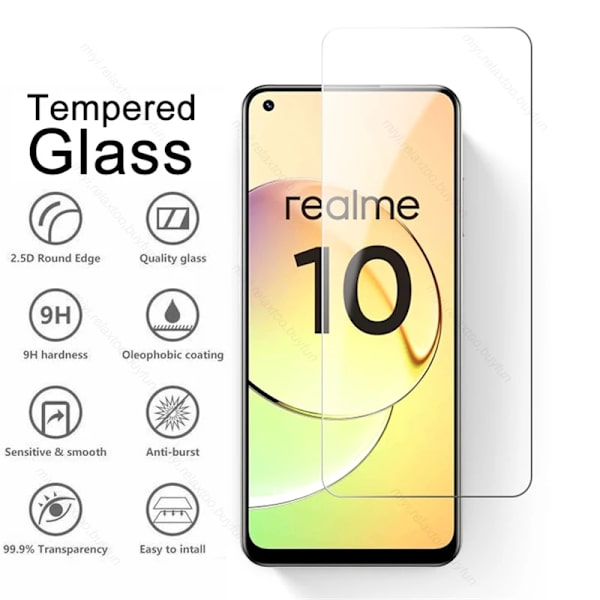 2 i 1 kameraglas Realme10 skyddsglas för Realme 10 4G 2022 RMX3630 6,4\" skärmskydd explosionssäker HD-film