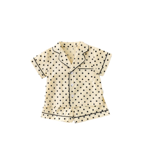 Flickor Pojkar Sommar Pyjamas Set Rutig Söt Pyjamas Set,S