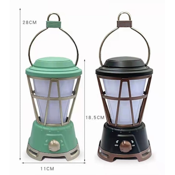 LED Uppladdningsbar Camping Lykta, 1000 Lumen, Perfekt Lyktor Ficklampa, Vandringsutrustning, Nödlampa, Orkan, Stromavbrott