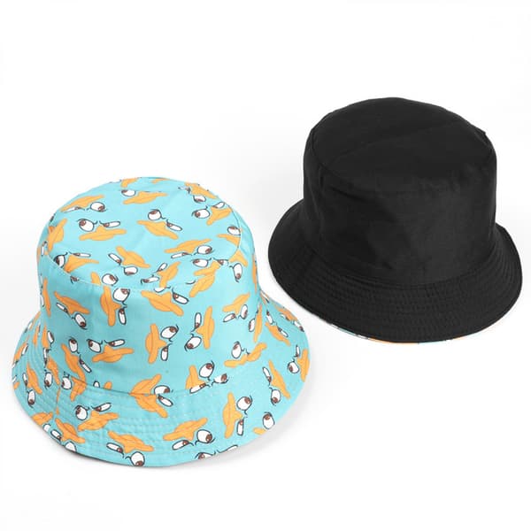 Cartoon Bucket Hat Sommar Strand Fällbar Solhatt Fällbar An C