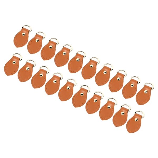 20 set läder D-ringar för handväska Äkta läder D-ringar Handväsktillverkningstillbehör för läder Crossbody-väska Hantverk Claybank