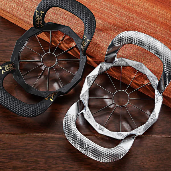 Eplekutter, -deler og -kjernefjerner, kraftig epleskjæreverktøy, rustfritt stål Frui